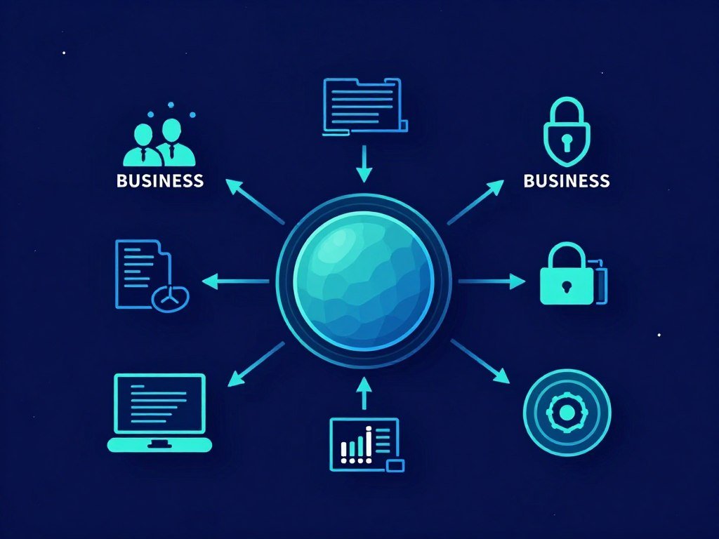 تصور بصري لاستخدام كلود في بيئات الأعمال والشركات