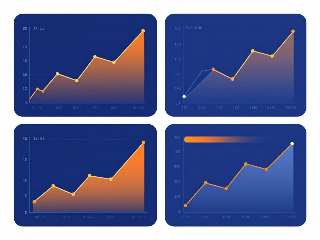 تصور مجرد لتحليل الأداء المالي في Power BI