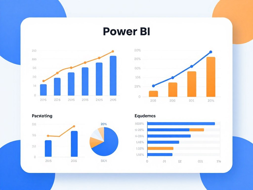 تصور مجرد لتحليل المبيعات والتسويق باستخدام Power BI