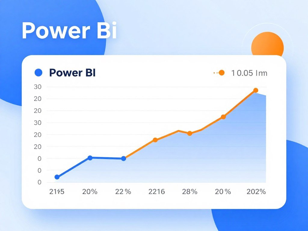 تصور مجرد للتحليل المالي باستخدام Power BI