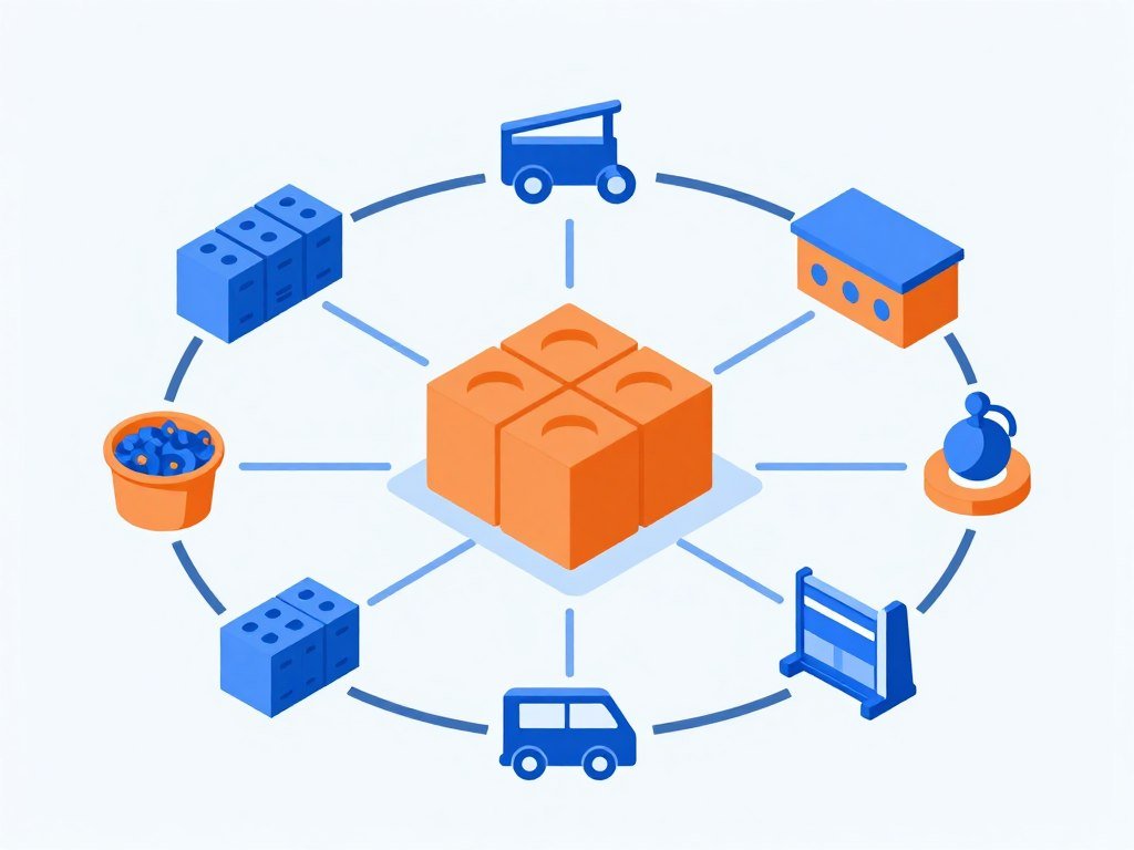 تصور مجرد لمراقبة سلسلة التوريد في Power BI