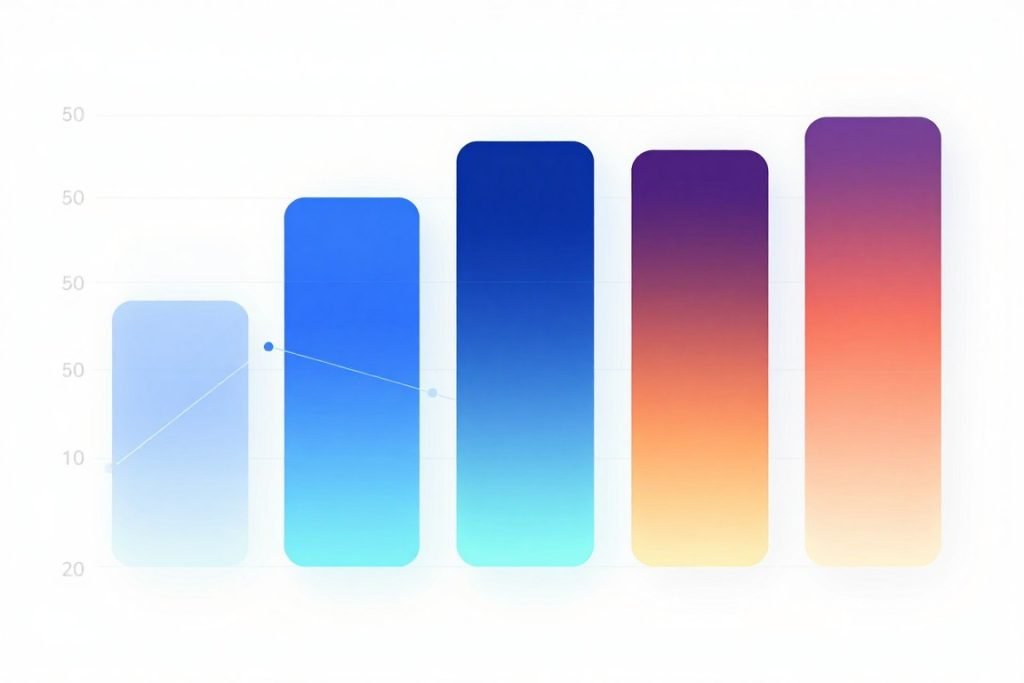 رسم بياني يوضح تأثير الذكاء الاصطناعي على مختلف القطاعات في سوق العمل