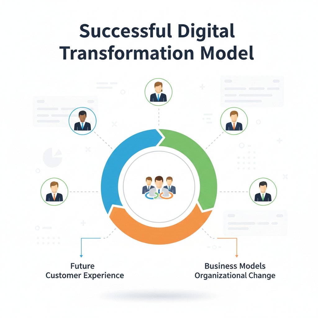 نموذج ناجح للتحول الرقمي في الشركات، يوضح أهم التقنيات اللي لازم تتعلمها في 2026