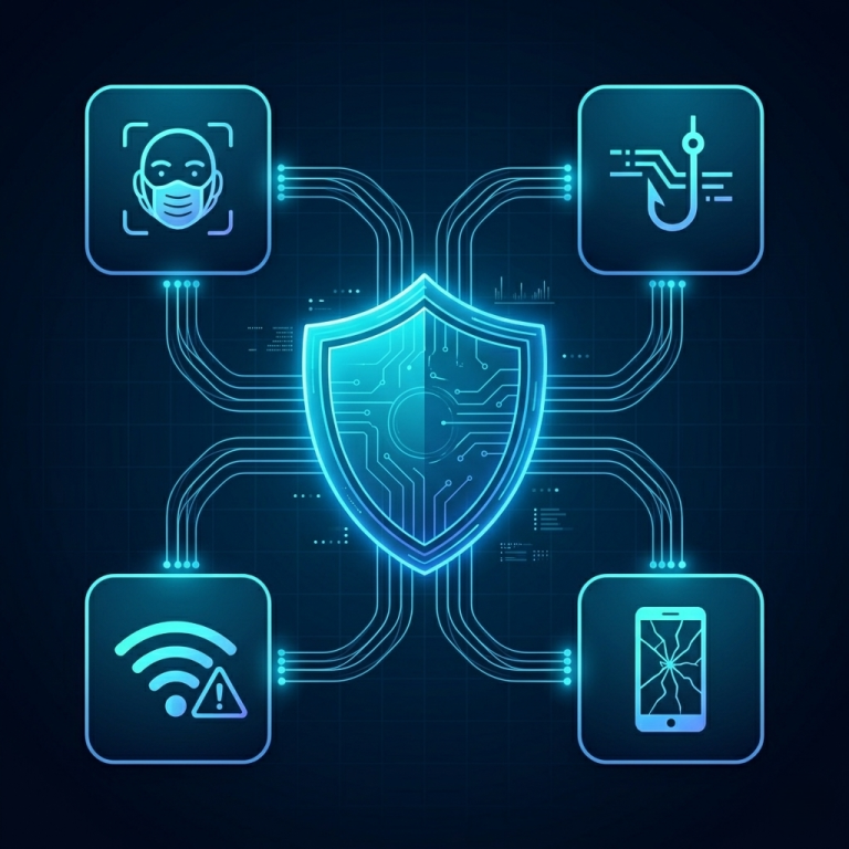 أخطر 4 تهديدات رقمية في 2026 وكيف تحمي نفسك خطوة بخطوة