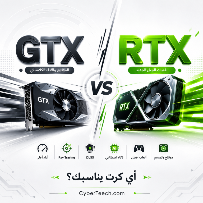 مقارنة بين كرت شاشة RTX وGTX من NVIDIA مع شرح الفرق بينهما
